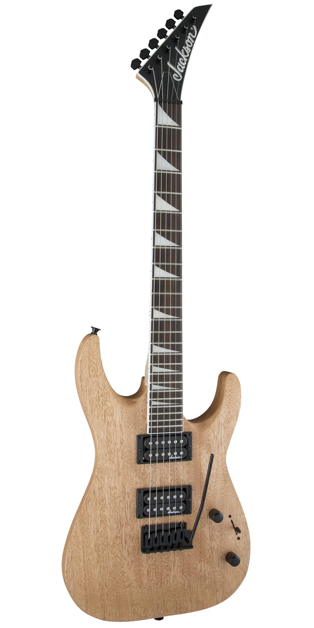 Jackson Dinky Arch Top JS22 DKA Electric Guitar - Natural Oil Bundle with Cable, Tuner, Strap, Picks, and Austin Bazaar Instruct